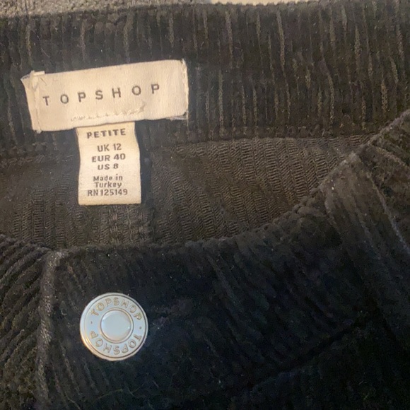 Topshop min corduroy skirt sz 8 petite - Picture 5 of 5
